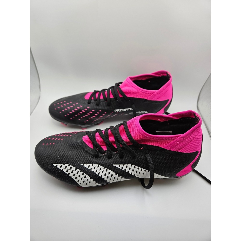 Adidas Predator Accuracy.3 FG Soccer Cleats Black Pink GW4589 Mens 7.5